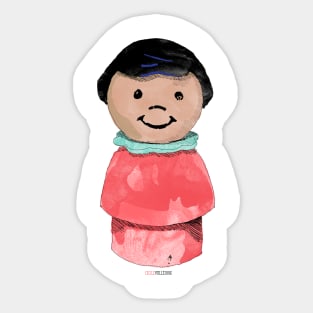 A LITTLEGIRL NAMED LOUISE Sticker